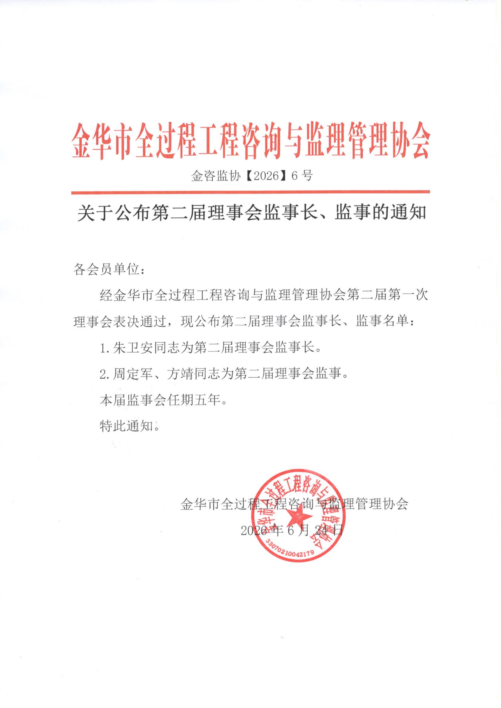 全咨协会公布第二届监事长、监事的通知 .jpg